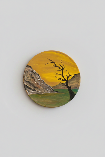 Medium Round Plate - Pottery - Multi Color - 28 cm
