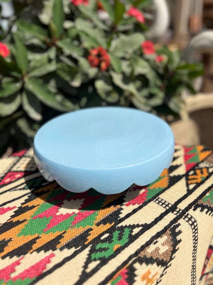 Stand Cake - Pottery - Blue - 26 cm