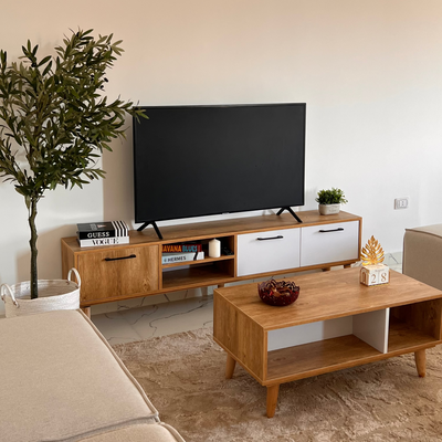 Bundle of TV Table and Coffee Table - Multi Color - Cataloug