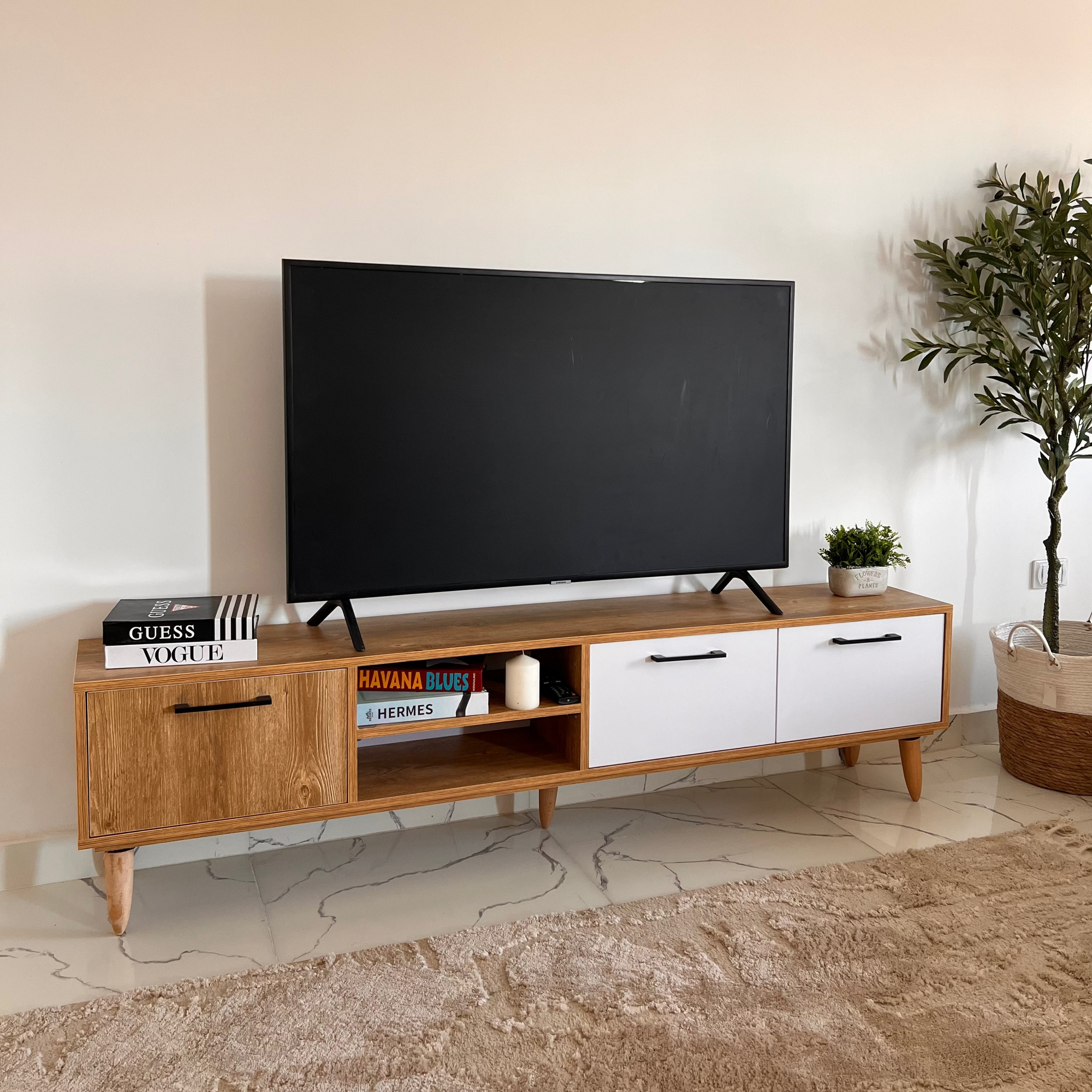 Bundle of TV Table and Coffee Table - Multi Color - Cataloug