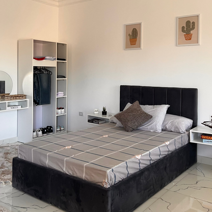 Full Bedroom - MDF  - White & Grey
