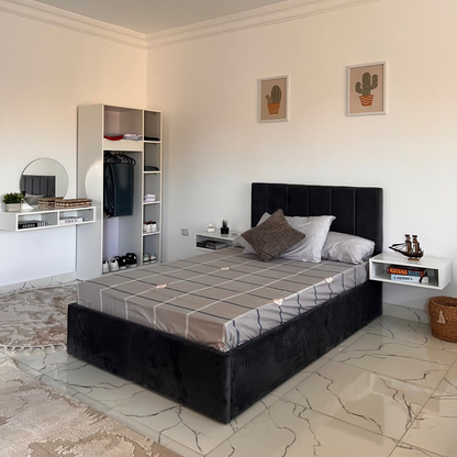 Full Bedroom - MDF  - White & Grey