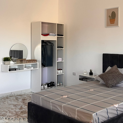 Full Bedroom - MDF  - White & Grey