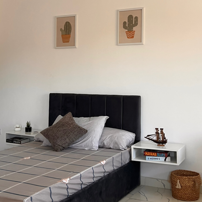 Full Bedroom - MDF  - White & Grey