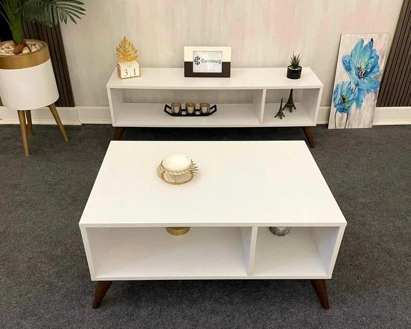 Bundle (TV Unit & Coffee Table) - MDF Wood - Multi Color - Cataloug