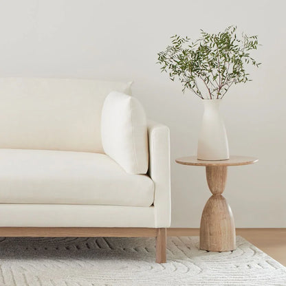 Sofa - Oak Wood - Beech Wood - Linen Fabric - 230x85 cm - Cataloug