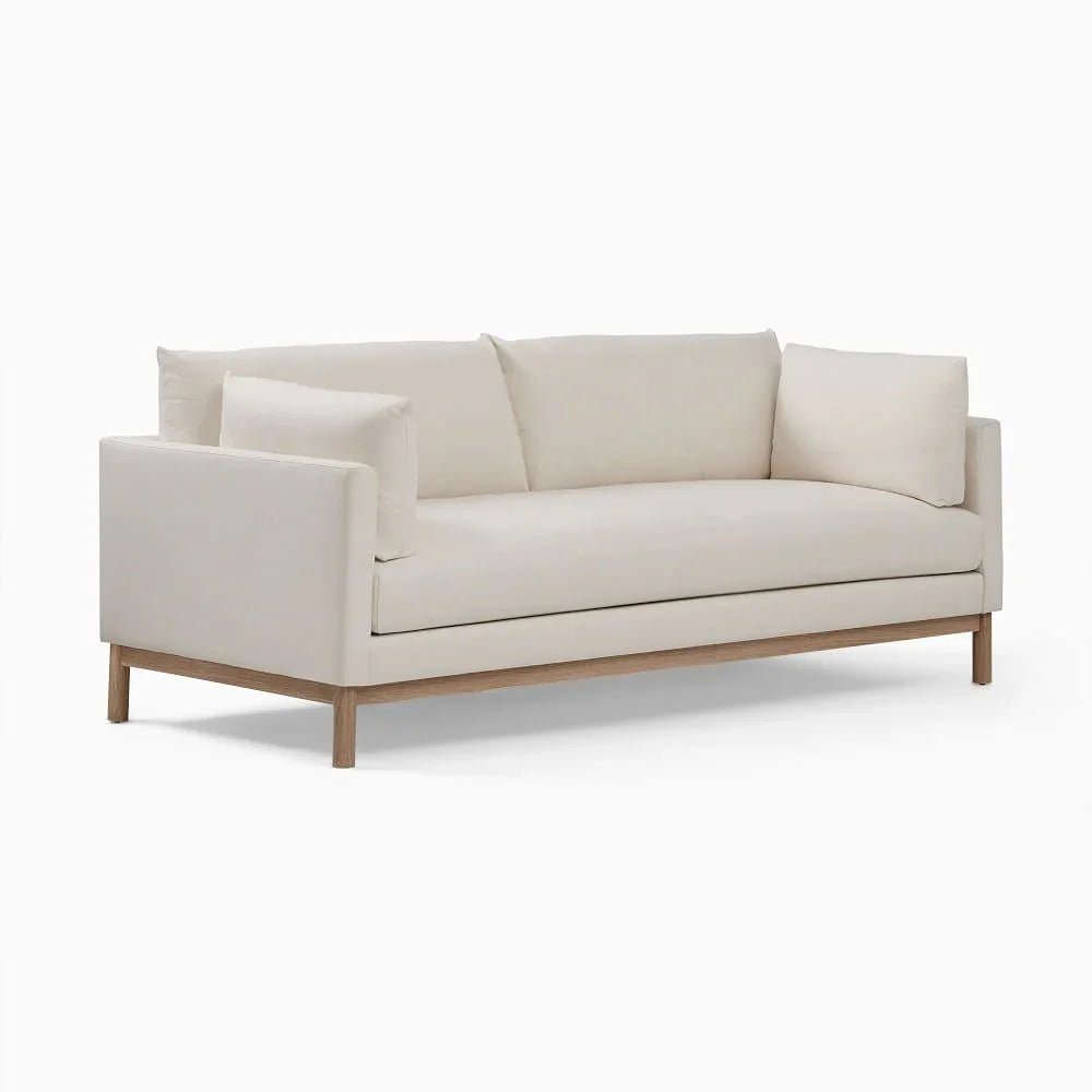 Sofa - Oak Wood - Beech Wood - Linen Fabric - 230x85 cm - Cataloug
