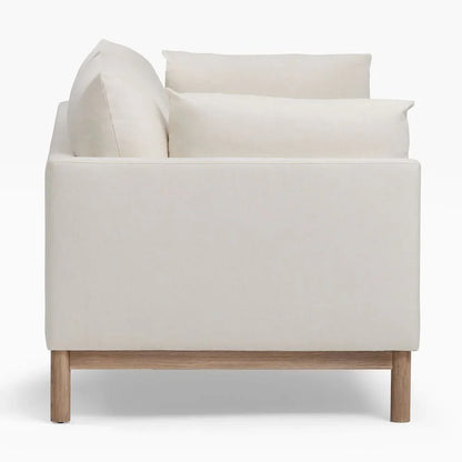 Sofa - Oak Wood - Beech Wood - Linen Fabric - 230x85 cm - Cataloug