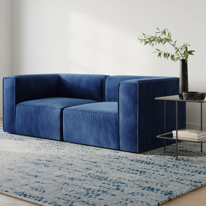 Sofa - Beech Wood - Velvet Fabric - 200x85 cm - Cataloug