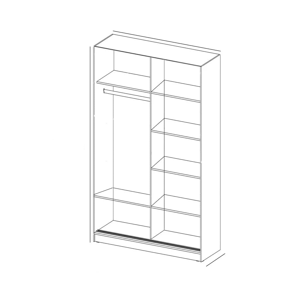 غرفة نوم شباب كامله - خشب ام دي اف - أبيض