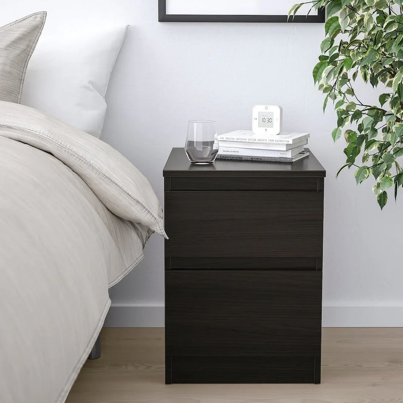 Commode - MDF Wood - Black - 40x35x49 cm - Cataloug