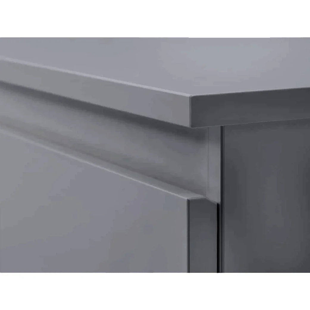 Commode - MDF Wood - Grey - 40x35x49 cm - Cataloug