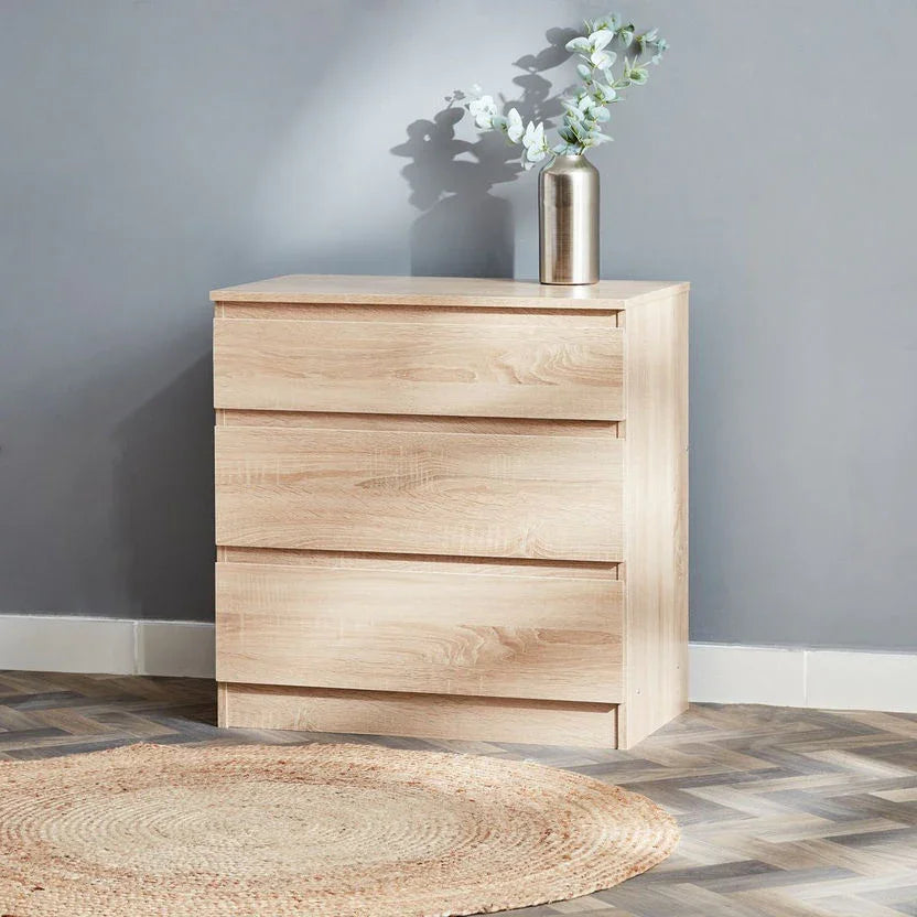 Drawer Unit - MDF Wood - Beige - 70x40x72 cm - Cataloug