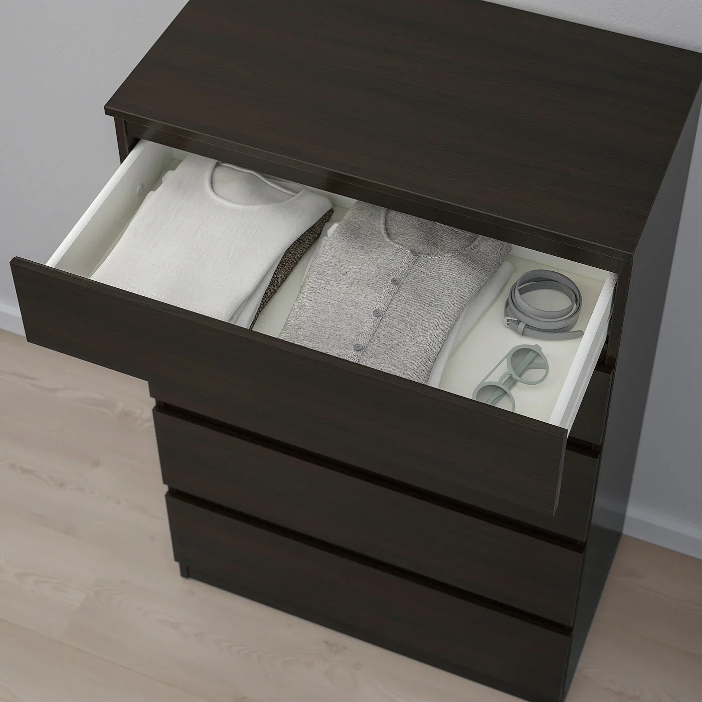 Drawer Unit - MDF Wood - Brown - 70x40x112 cm - Cataloug