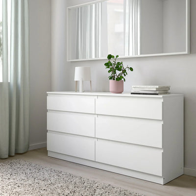 Drawer Unit - MDF Wood - White - 140x40x72 cm - Cataloug