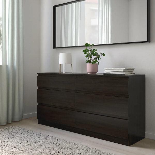 Drawer Unit - MDF Wood - Brown - 140x40x72 cm - Cataloug