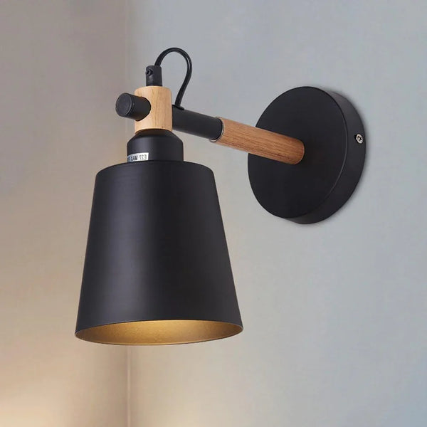 Wall Lamp - Metal - Black - 20×20×20 cm