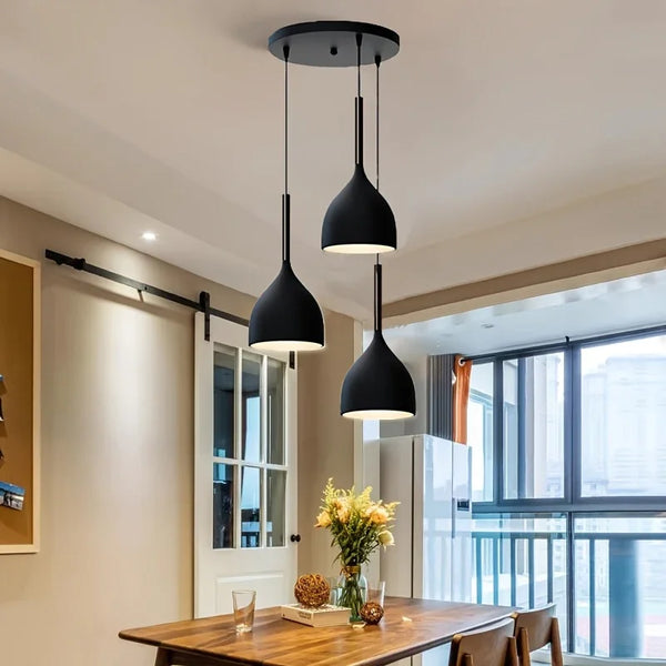 Ceiling Lamp - Aluminum - Black - 50×30×50 cm