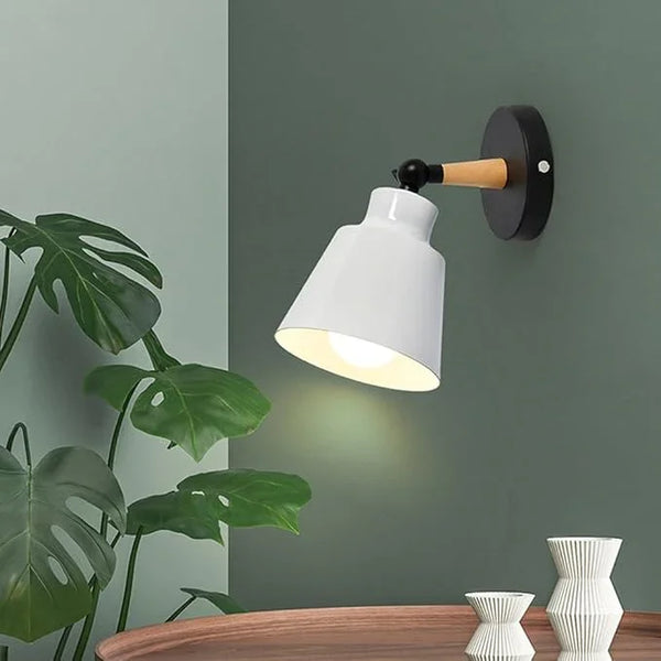 Wall Lamp - Metal - White - 30×20×30 cm