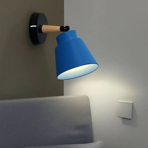 Wall Lamp - Metal - Blue - 30×20×30 cm