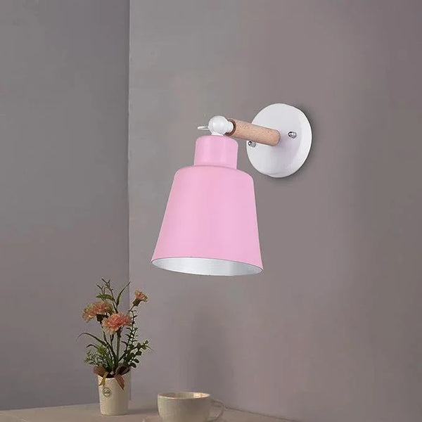 Wall Lamp - Metal - Pink - 30×20×30 cm