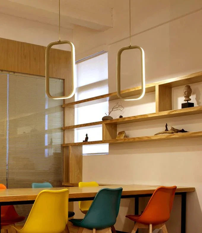 Ceiling Lamp - Metal & Acrylic - Gold - 50×40×50 cm