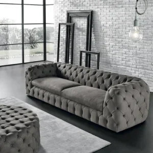 Sofa - Beech Wood - Velvet Fabric - 225*90 cm - Cataloug