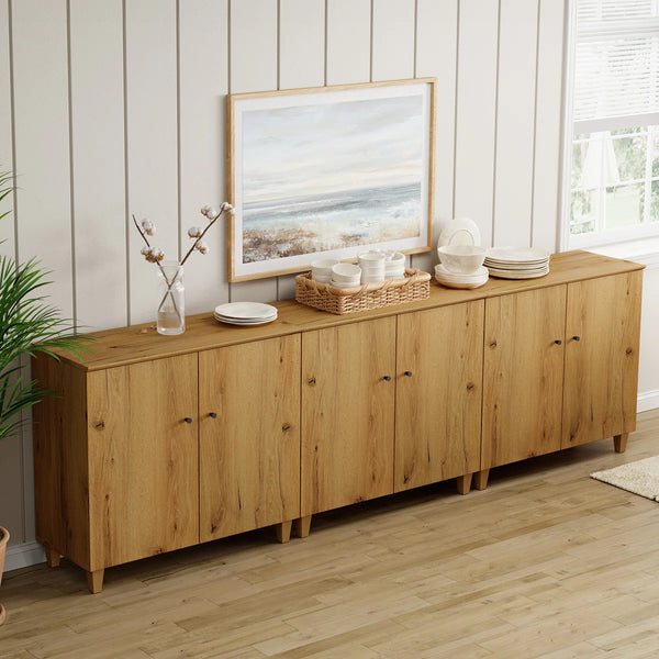 Buffet - MDF Wood - Beige - 270x 40x80 cm