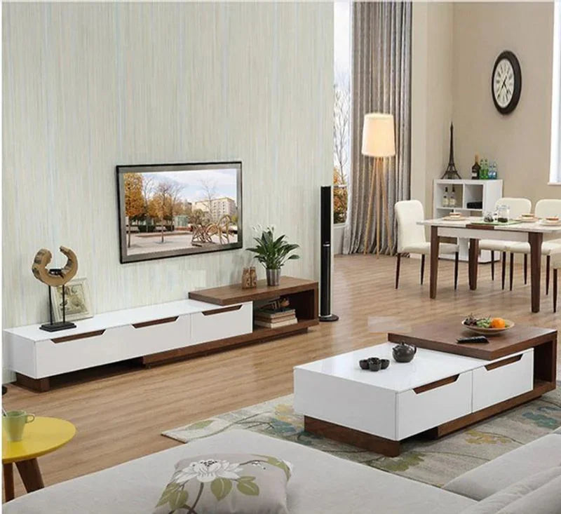 Bundle (TV Unit & Coffee Table) - MDF Wood - Multi Color - Cataloug