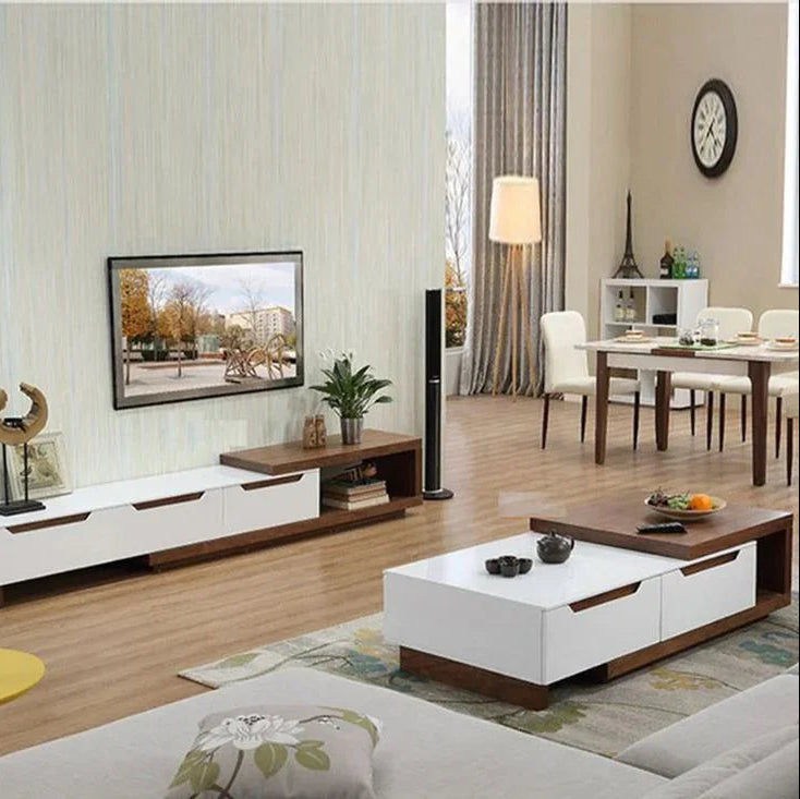 Bundle (TV Unit & Coffee Table) - MDF Wood - Multi Color - Cataloug