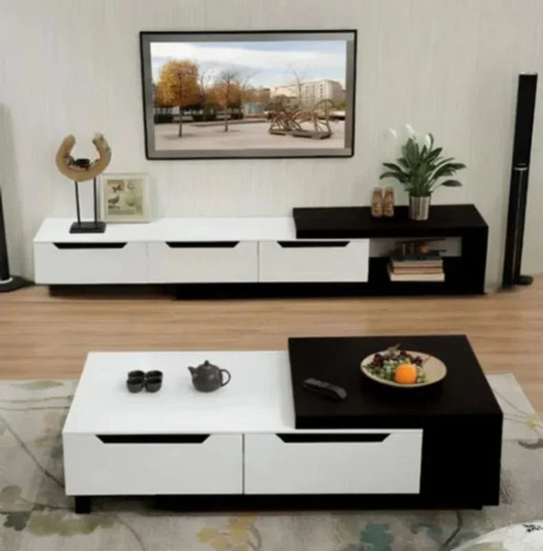 Bundle (TV Unit & Coffee Table) - MDF Wood - Multi Color - Cataloug