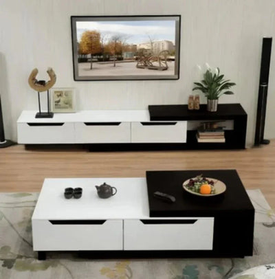 Bundle (TV Unit & Coffee Table) - MDF Wood - Multi Color - Cataloug