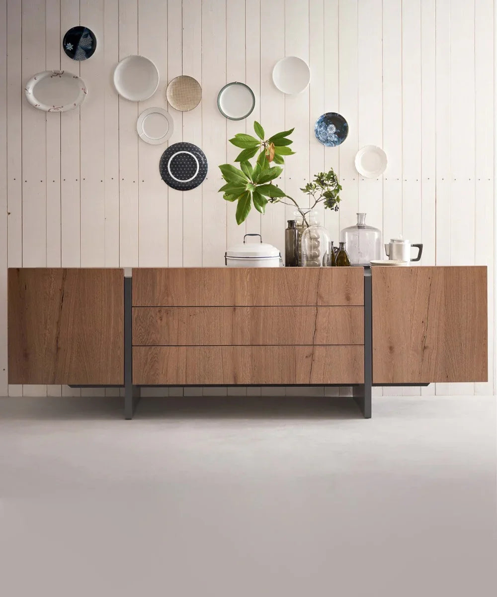 Buffet- MDF Wood - Brown - 240x40x85 cm - Cataloug
