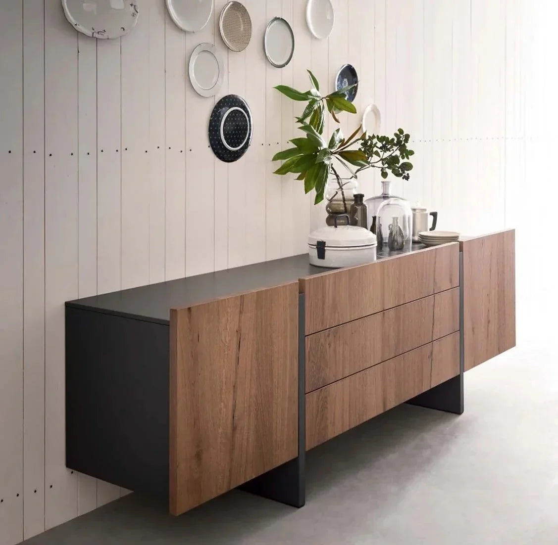 Buffet- MDF Wood - Brown - 240x40x85 cm - Cataloug