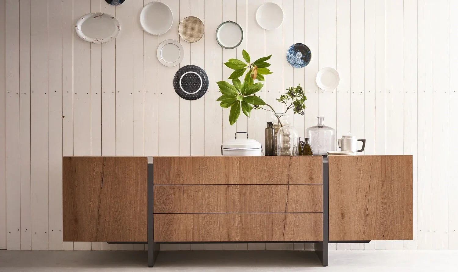 Buffet- MDF Wood - Brown - 240x40x85 cm - Cataloug