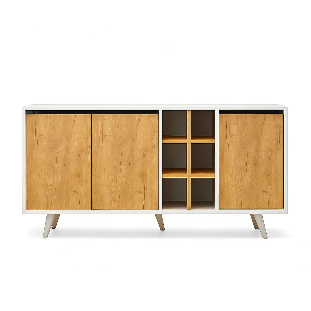 بوفيه - خشب MDF - متعدد الألوان - 150x40x80 سم