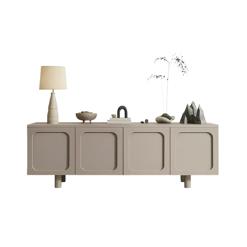 Buffet - MDF Wood - Grey - 160x30x50 cm - Cataloug