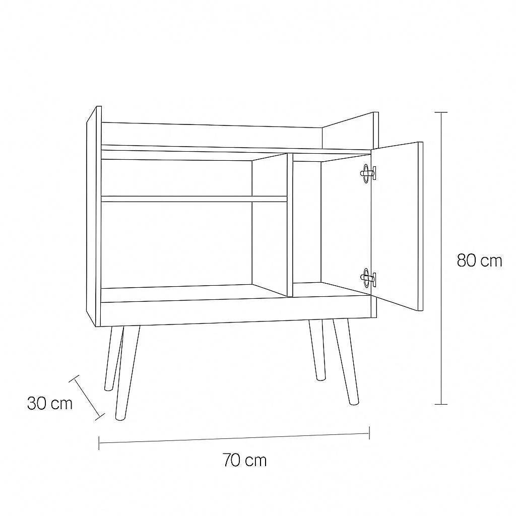 Coffee Corner - MDF -Multi Color - 70x30x80 - Cataloug