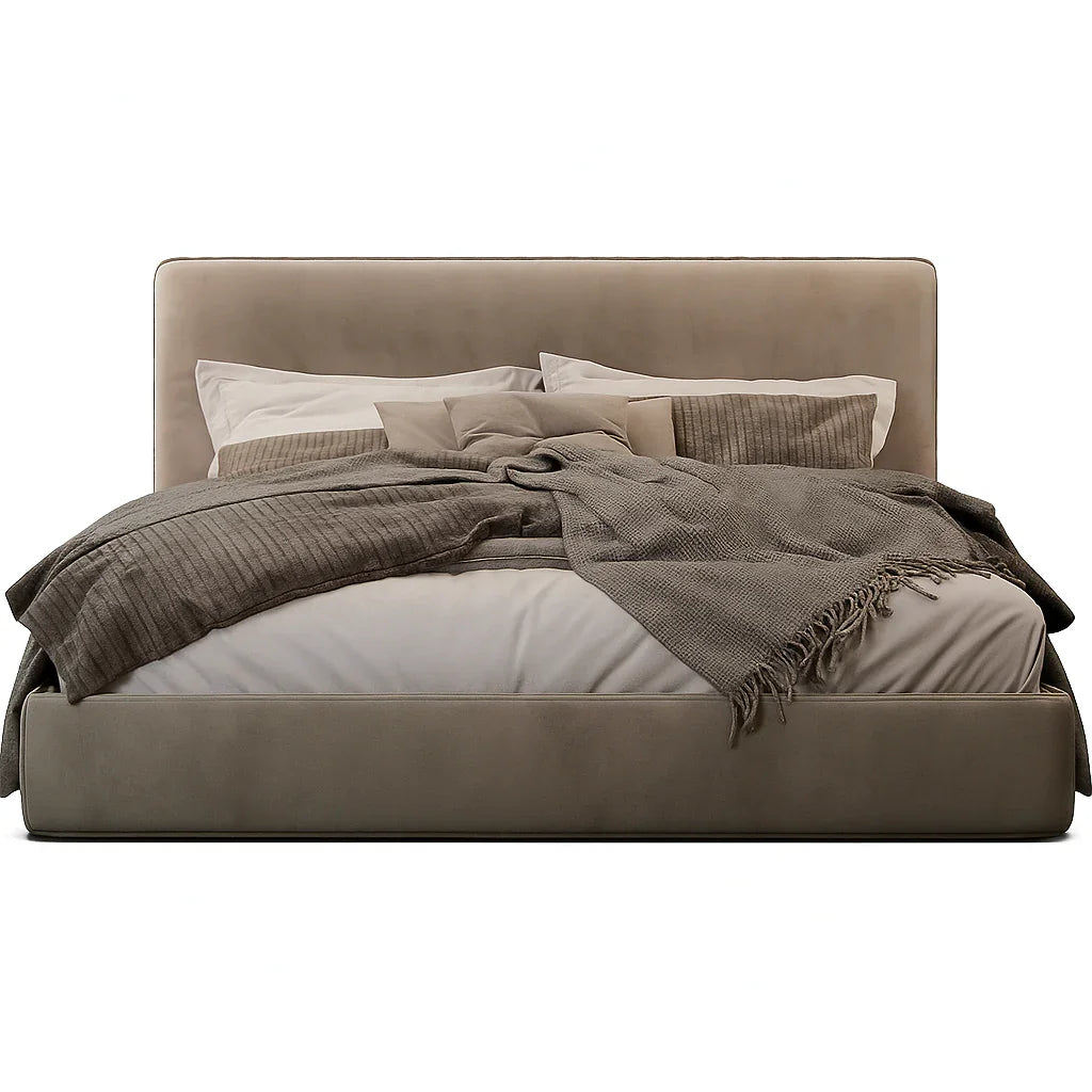 Bed - MDF - Velvet - Multi Sizes - Cataloug