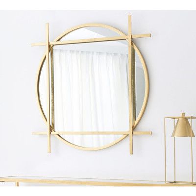 مرآة خشب - فولاذ - زجاج - ذهب. SW.MR.200.0002