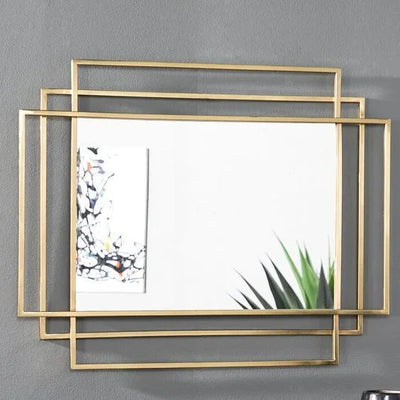 Mirror - Steel - Gold - 110x130 cm - Cataloug