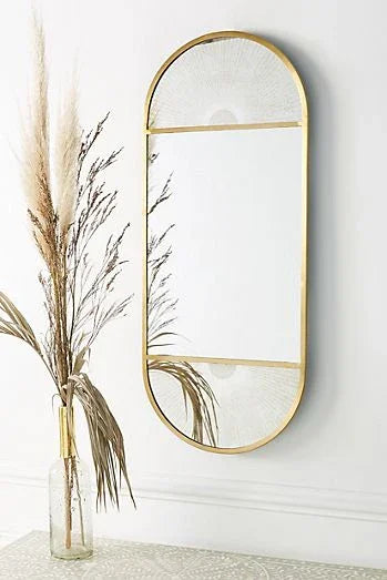 Mirror - Steel - Gold - 120x60 cm - Cataloug