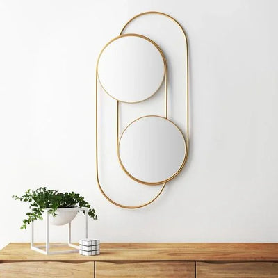 Mirror - Steel - Gold - 130x80 cm - Cataloug