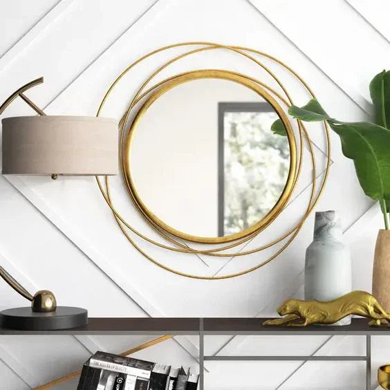 Mirror - Steel - Gold - 80x80 cm - Cataloug