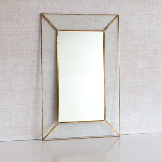 Mirror - Steel - Gold - 130x80 cm - Cataloug