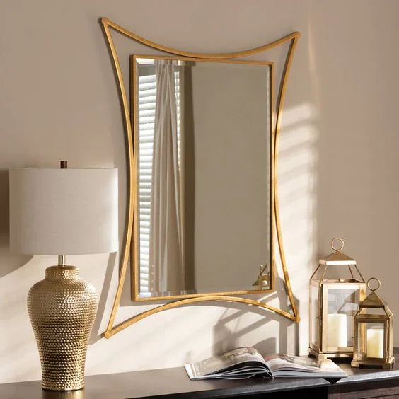 Mirror - Steel - Gold - 120x100 cm - Cataloug