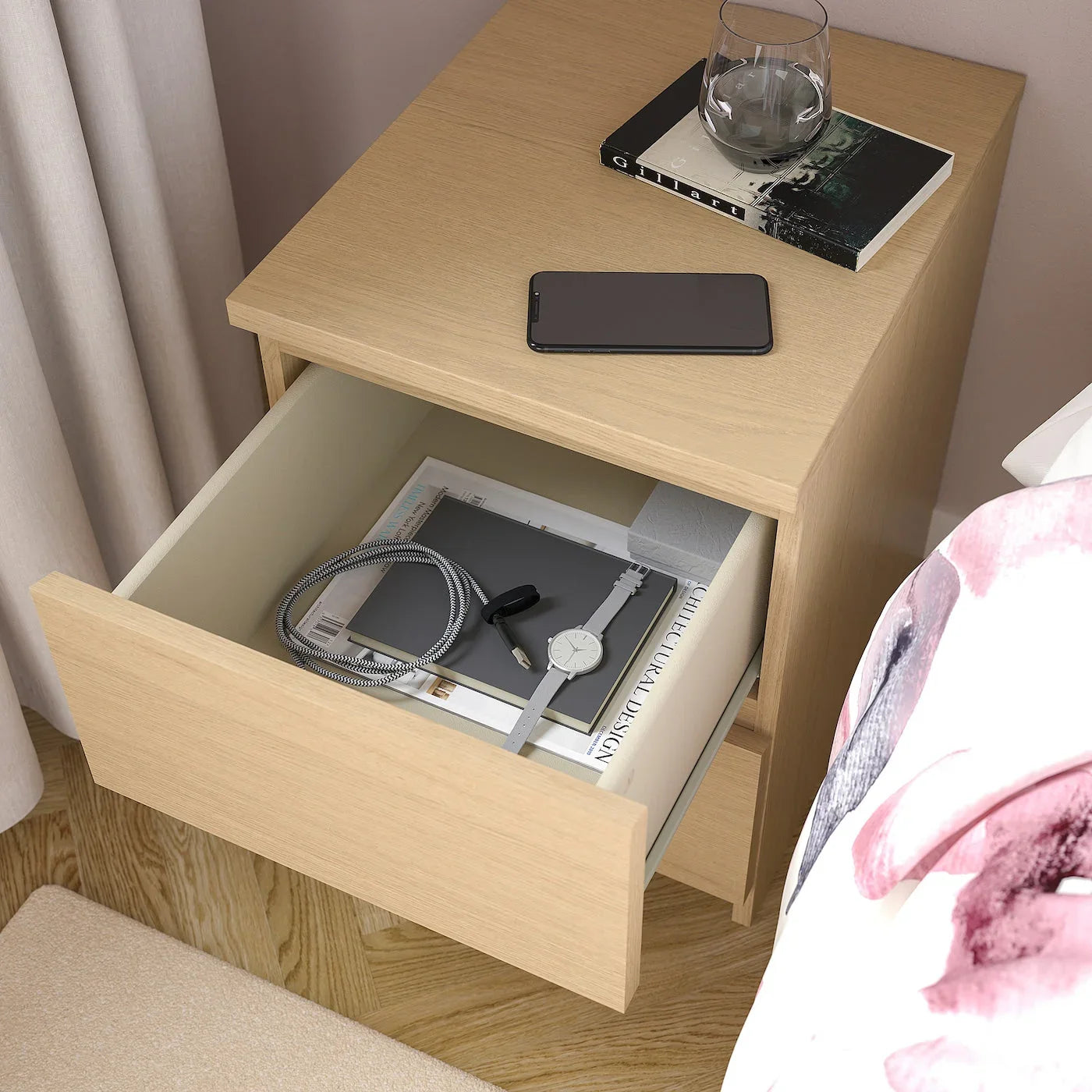 Commode - MDF Wood - Beige - 40x45x55 cm - Cataloug