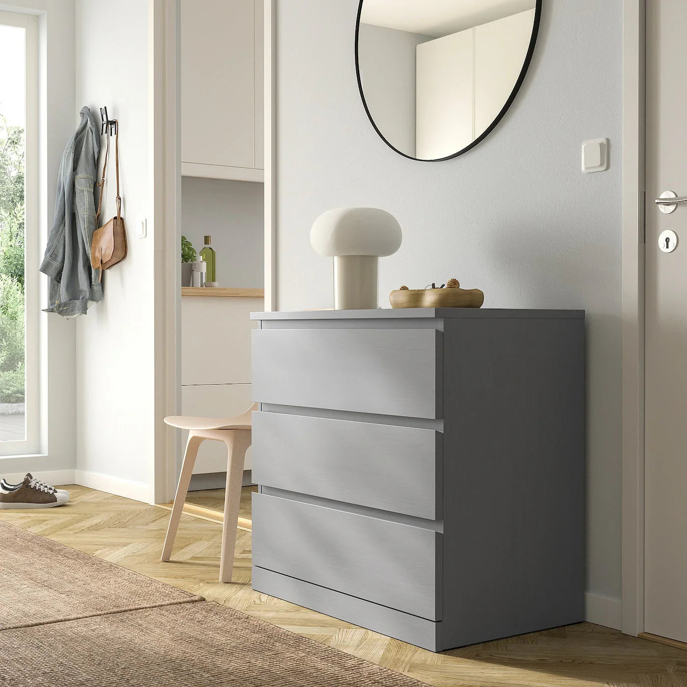 Drawer Unit - MDF Wood - Grey - 78x45x76 cm - Cataloug