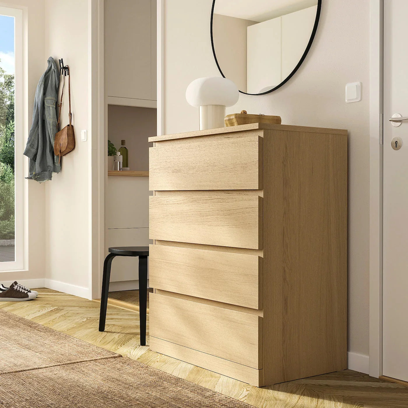 Drawer Unit - MDF Wood - Beige - 78x45x100 cm - Cataloug