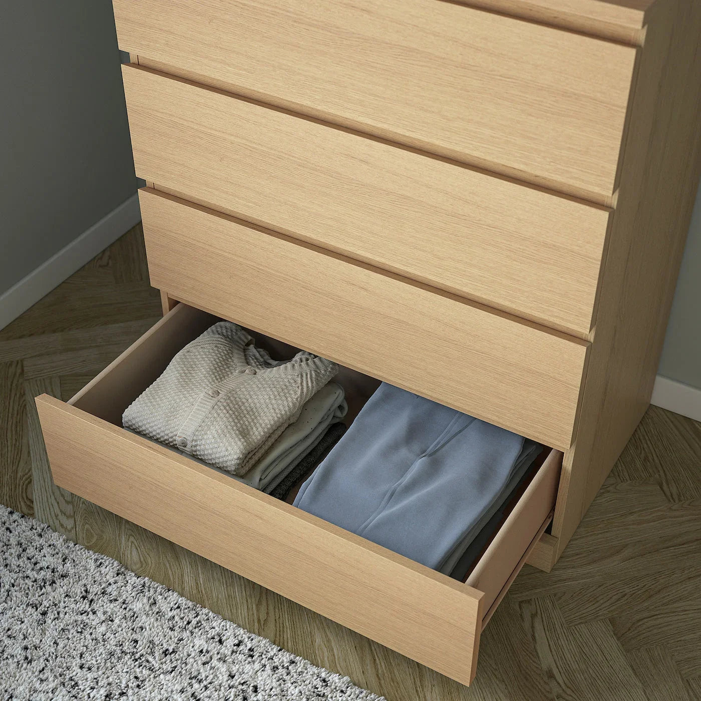 Drawer Unit - MDF Wood - Beige - 78x45x100 cm - Cataloug
